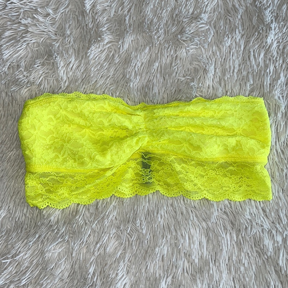 Fluorescent Yellow Aerie Lace Bandeau